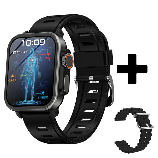 Carelders VEE Blood Glucose ECG/EKG Blood Oxygen Sleep Monitoring Music SmartWatch