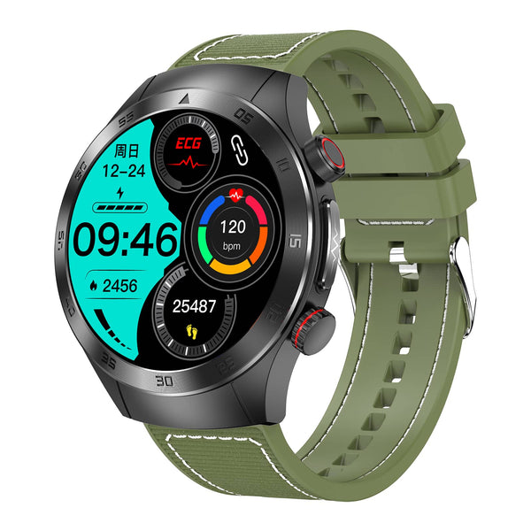 Carelders Laser Health Therapy+ECG Electrocardiogram Function Blood Glucose Blood Pressure Monitoring Smart Flagship Watch