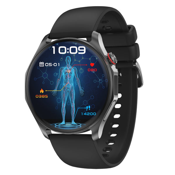 Blood Glucose Blood Pressure ECG Health Monitoring Smartwatch | Carelders QS25