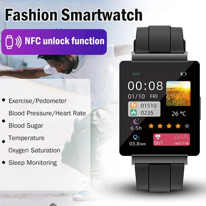 Non-Invasive Blood Glucose Test Smart Watch - FOFOPO
