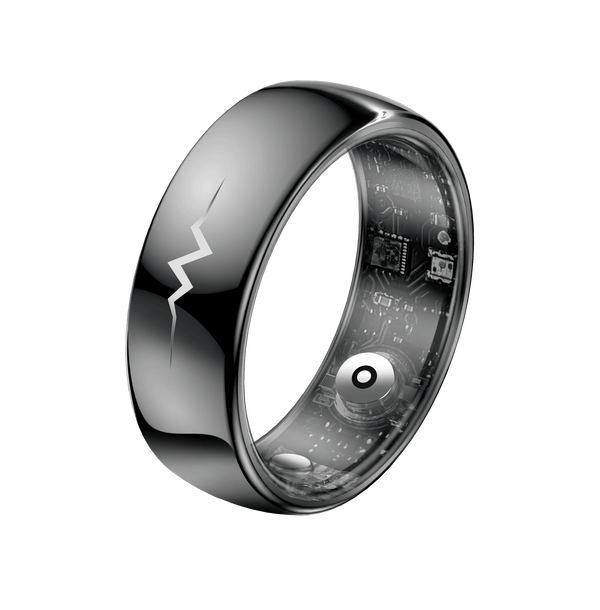 Carelders High-end ECG Heart Rate Blood Oxygen Blood Pressure AI Health Smart Ring | 5ATM Waterproof | 6 Day Battery Life